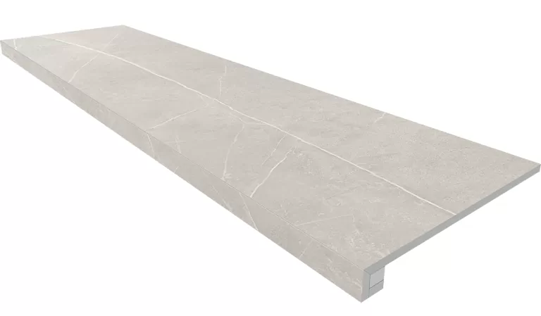 Estima Комплект NL02 Nolana Light Grey (Ступень 33x120 неполированный прямоугольный бортик без насечек + Подступенок 14,5x120)