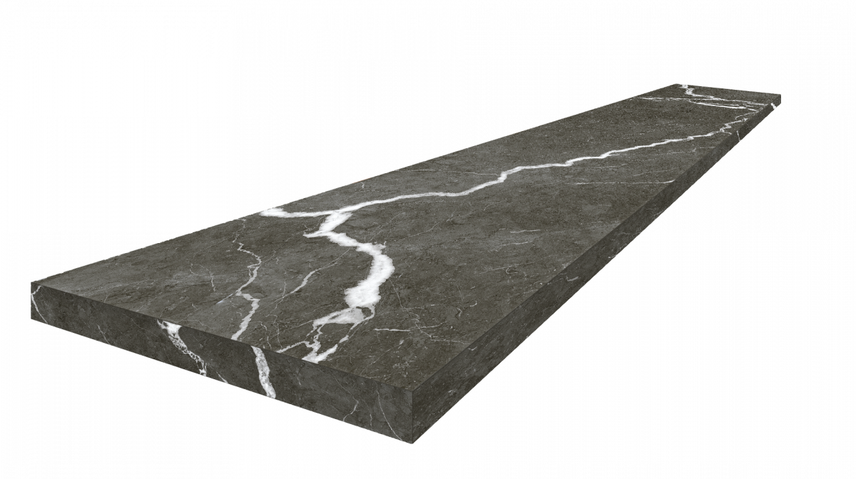 Ступень ColiseumGres Микеланджело Дарк угловая левая 620070002496 черный 33x120