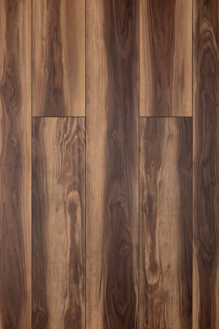 Кварцвиниловая плитка Aqua Floor Space Nuts XL AF4075NXL 1520x220 Орех Темный замковый кварц винил напольный