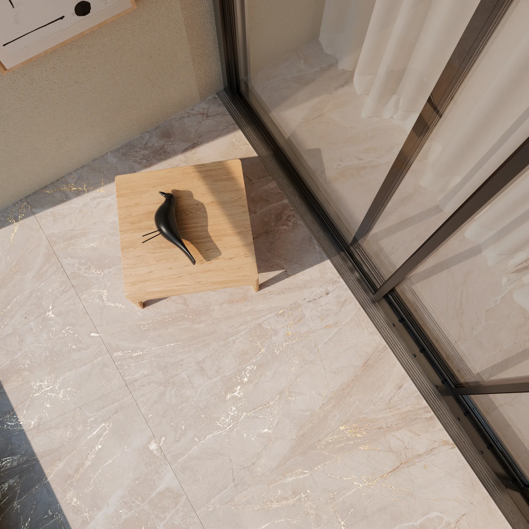 Керамогранит Аркадия Керамика CR6009-A Intera Crema Carving 60x60 бежевый