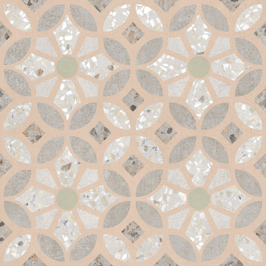 Декор Vitra Beton-Terrazzo Пэчворк 60x60 лаппатированный