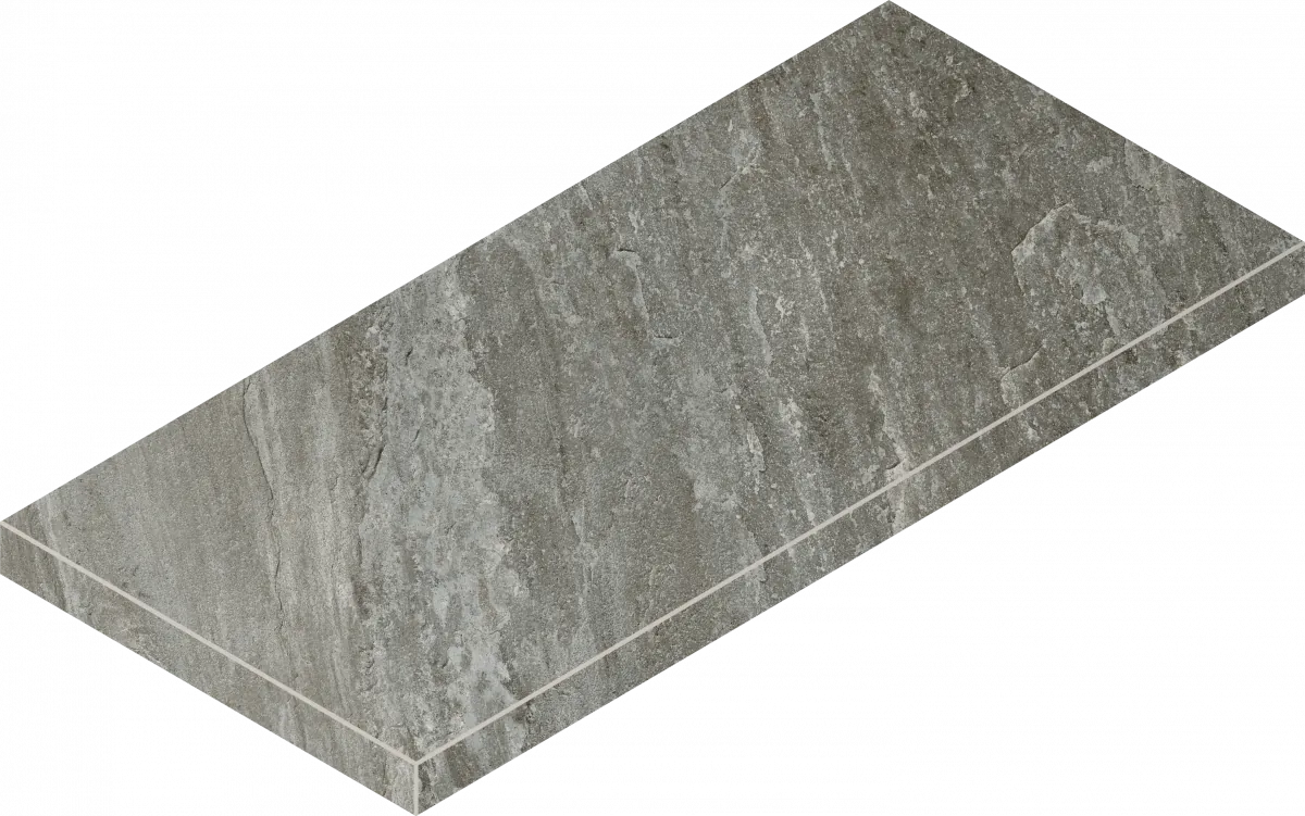 Ступень Италон Магма Фог Грип угловая левая 620070002973 серый 33x60