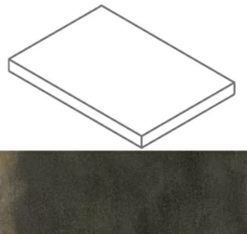 Ступень угловая правая Italon Континуум Брасс Дарк 33x160