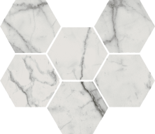 Мозаика Italon Charme Evo Statuario Hexagon 25x29
