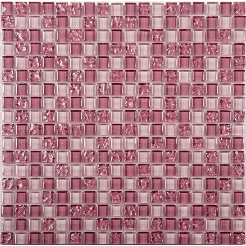 Мозаика NSmosaic No-294 стекло розовый 30.5x30.5