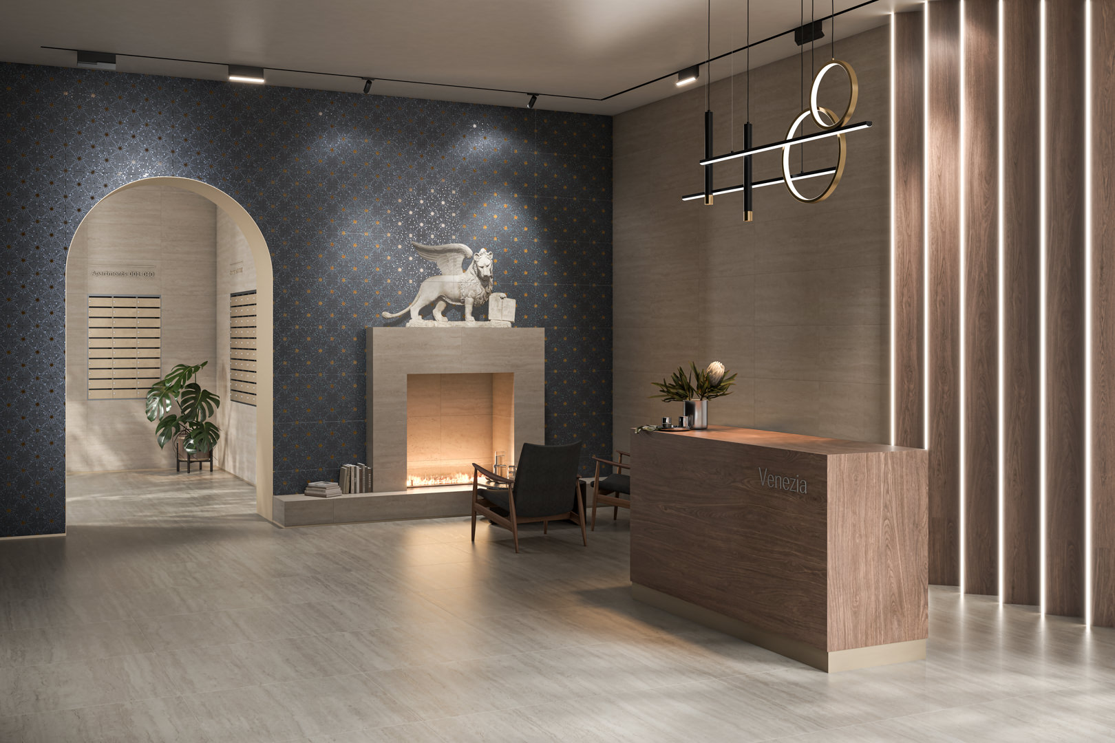 Ступень Керама Марацци Venezia клееная Сан-Марко серый светлый матовый 33х80