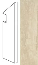 Ступень правая Marvel Travertino Alabastrino Battiscopa Sag. Dx ADX0 7.2x30