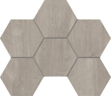Мозаика Estima SF03 Soft Wood Hexagon Grey 25x28.5 серый