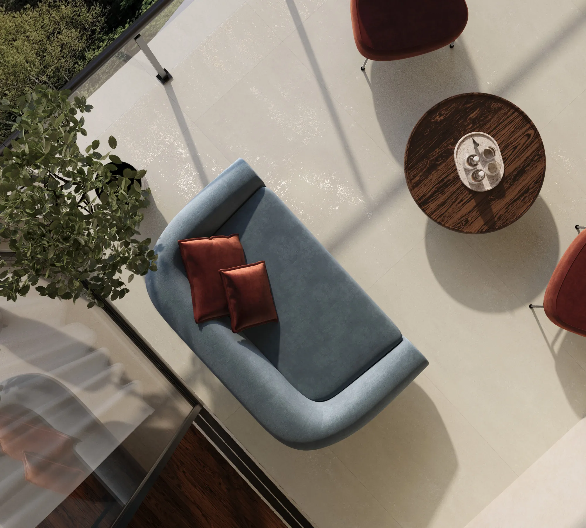 Керамогранит Креанза CZ-GL01-B Canvas Crema Matt Glossy Ink 80x160 кремовый