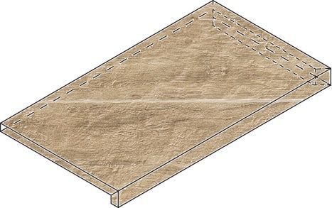 Ступень угловая правая Italon NL-Wood Х2 Olive X2 33x60