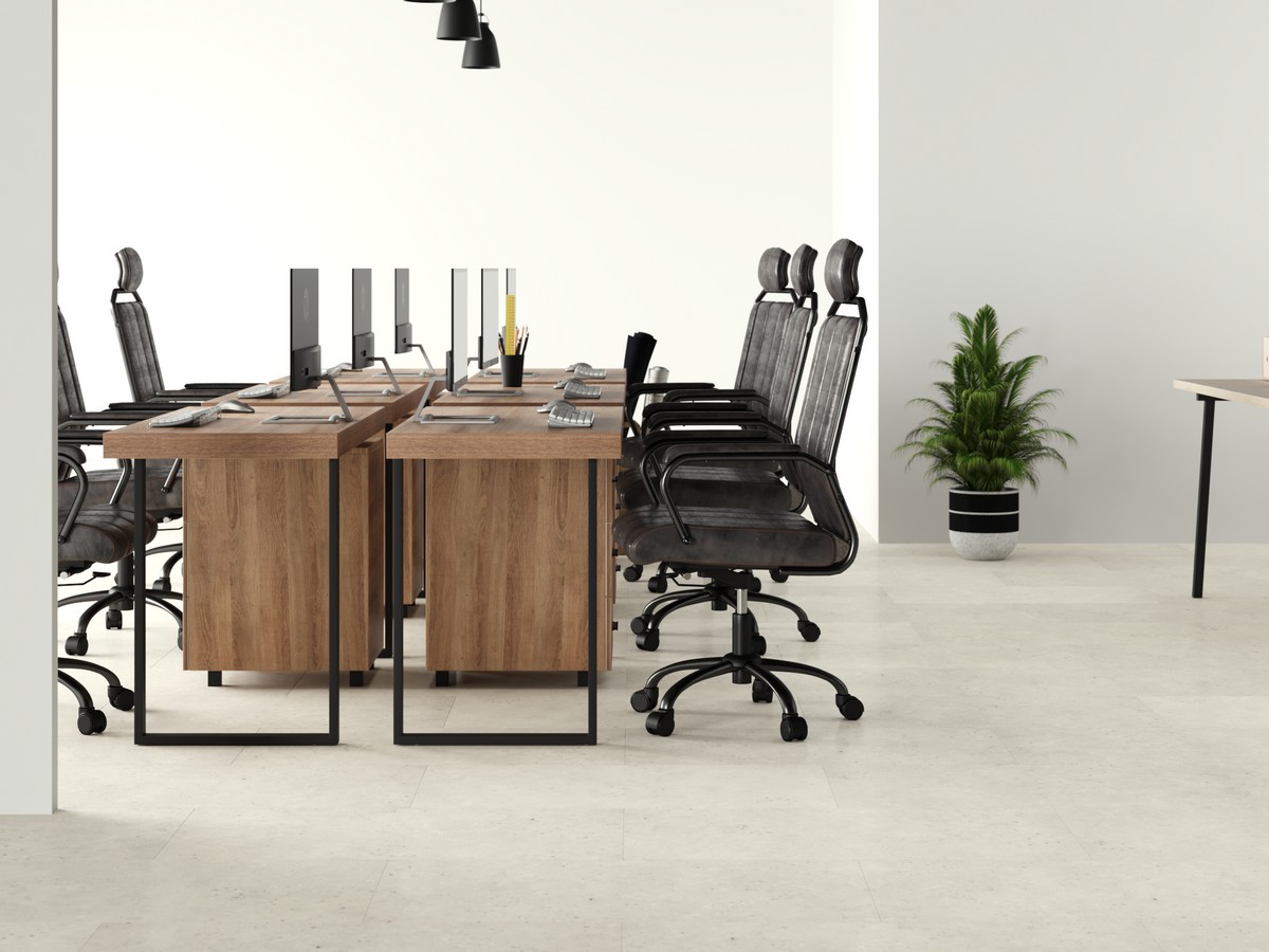 Кварцвиниловая плитка Tanto 691 Volcano светло-серый 30x60 клеевой кварц винил напольный