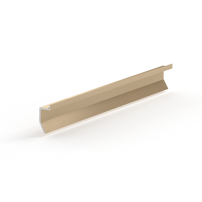 Теневой плинтус универсальный Laconistiq Novel mini светлое-золото анод. 11x24x3000мм зазор 20мм