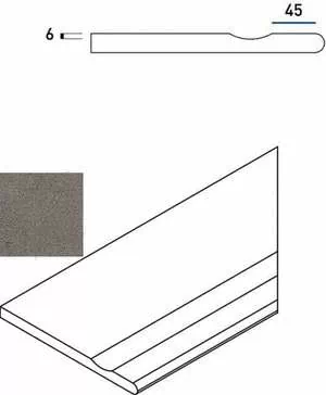 Бортик Italon Discover X2 Fume Bordo Svasato Round Dx правый 30x60