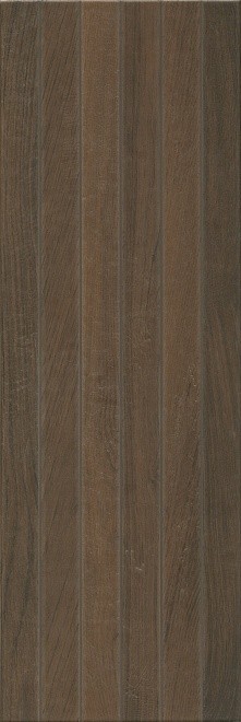 Керамическая плитка Kerama Marazzi 13096R Семпионе коричневый темный структура обрезной 30x89,5
