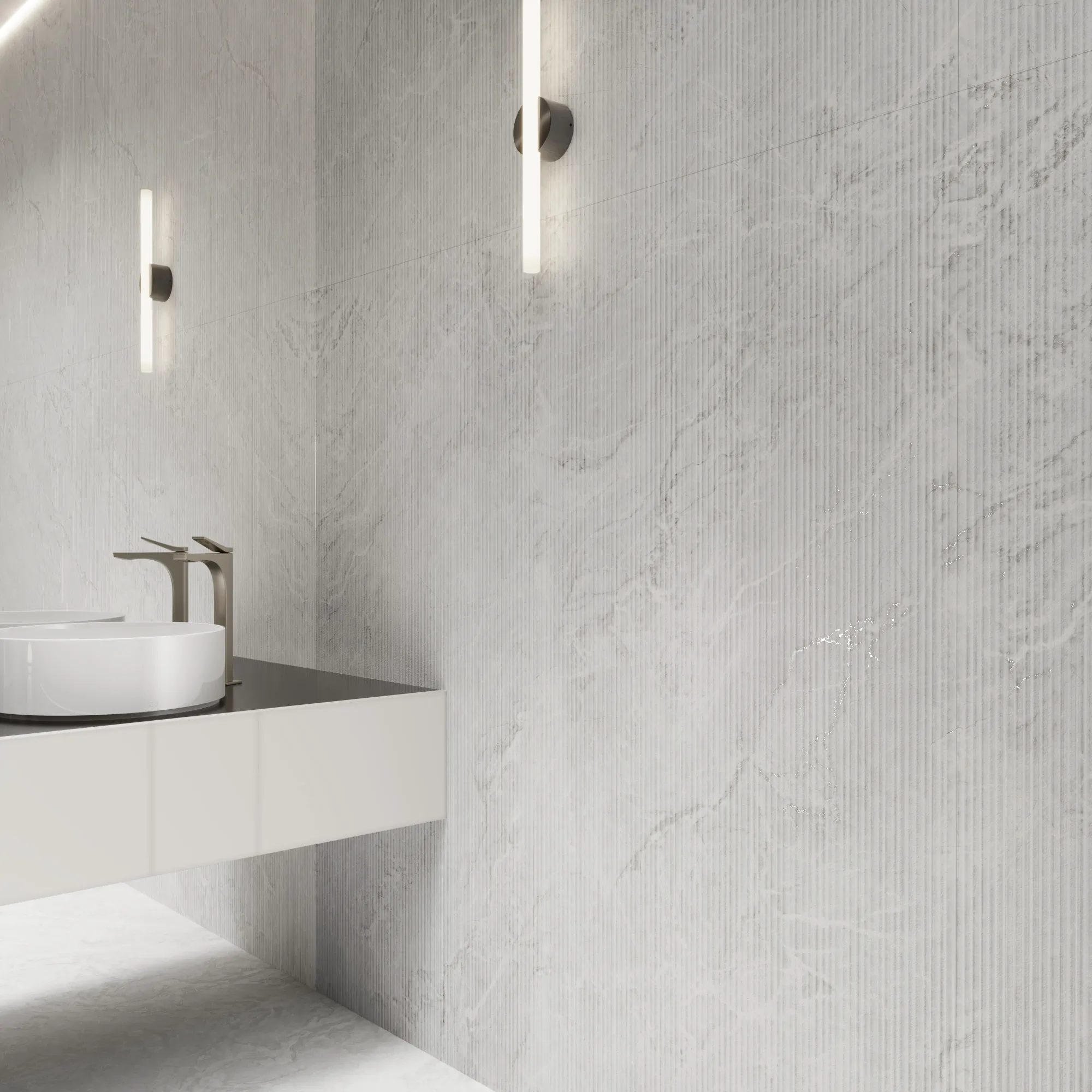 Керамогранит Креанза CZ-CR01-B Bolivia Crema Carving 80x160 кремовый