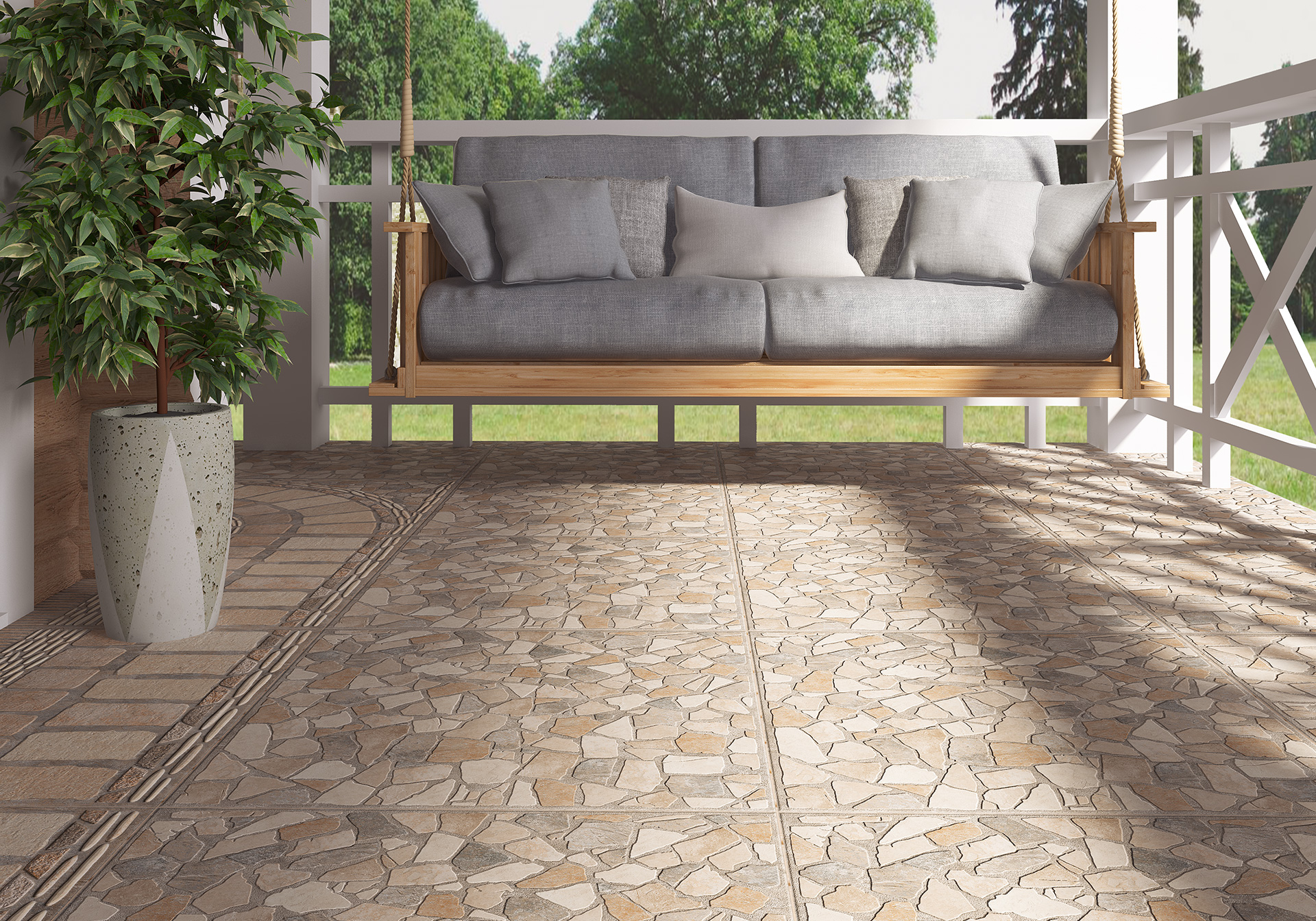 Керамогранит Alma Ceramica Стайл GFU04STA04R коричневый 60x60