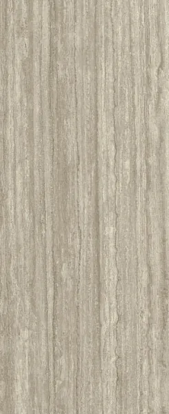 Керамогранит Laminam Хадо Травертино Силвер Бочиардато 5.6 LAMF012766 серый 120x300