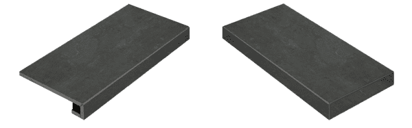 Ступень угловая правая Italon Surface Steel 33x60