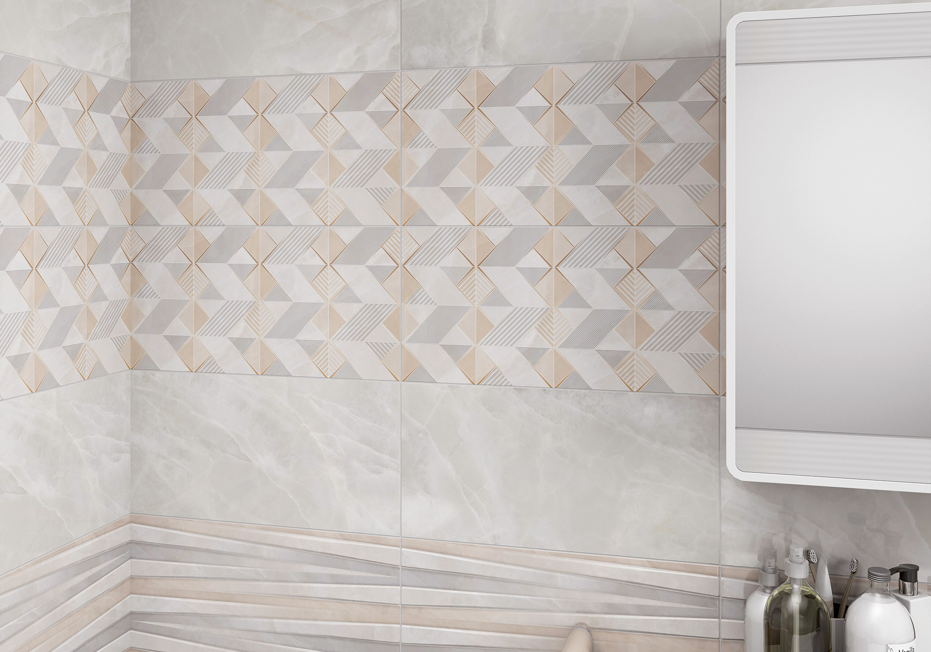 Декор Alma Ceramica Риволи DWU09RVL014 разноцветный 24.9x50