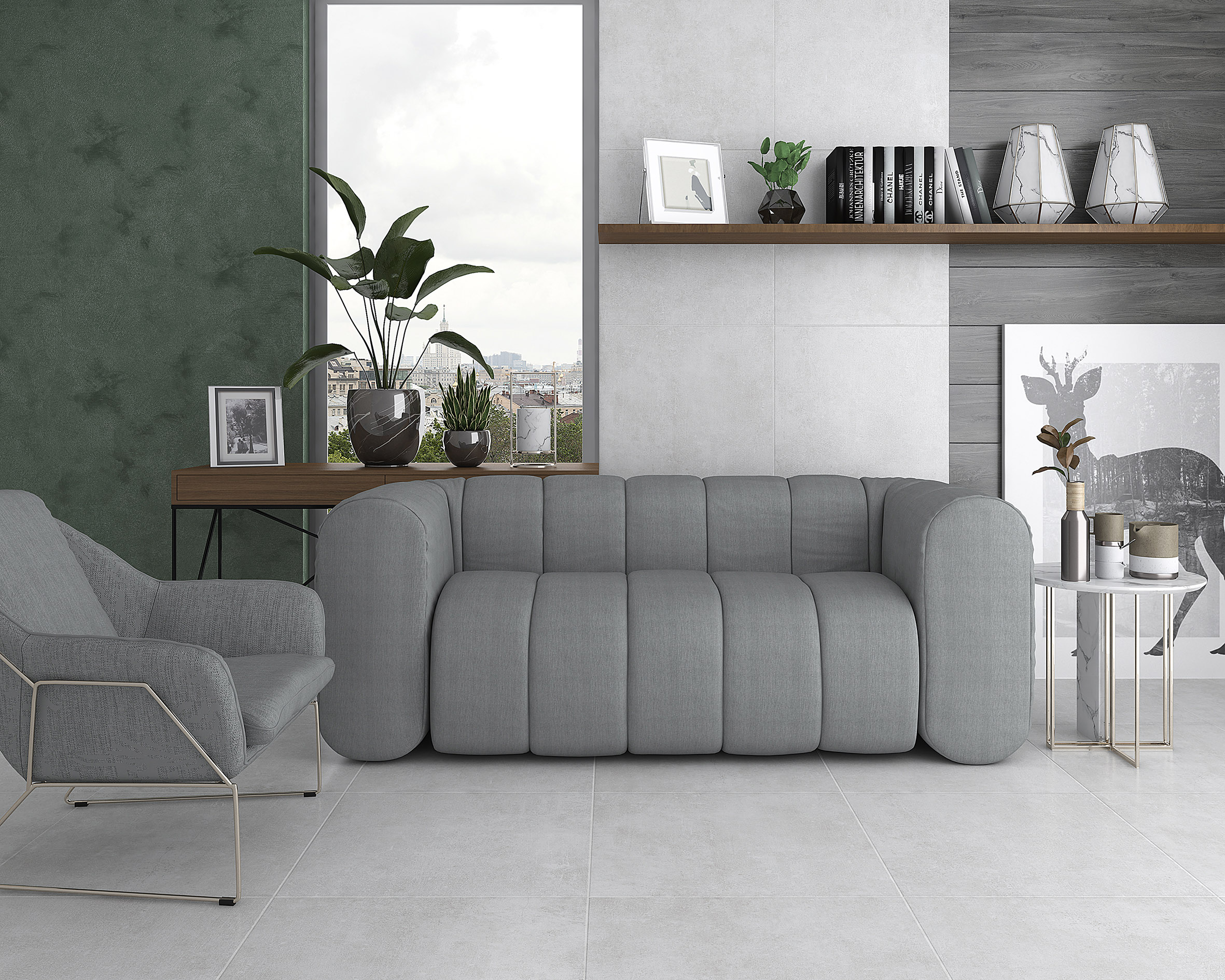 Керамогранит (SG646120R) Laparet Logos бежевый обрезной 60x60 матовый