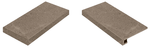 Ступень угловая левая Italon Contempora Burn 33x120