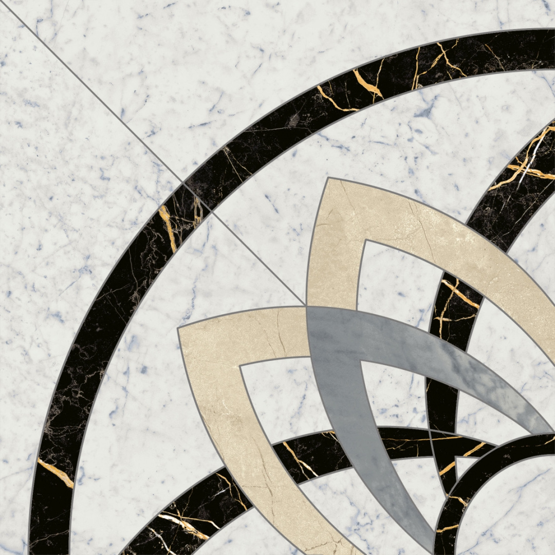 Декор Italon Шарм Экстра Каррара Розон Анголо 60x60 люкс