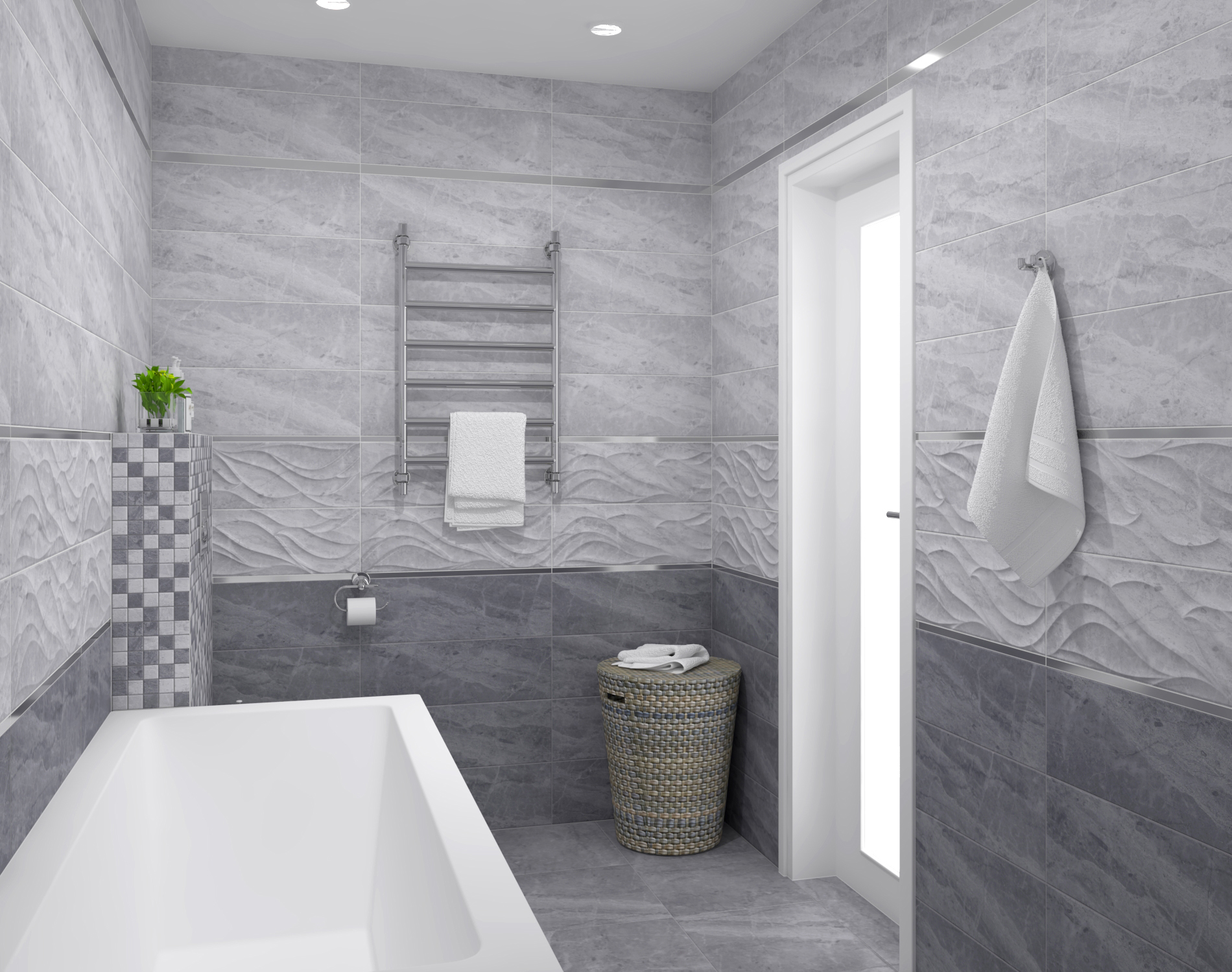 Мозаика (PGS1) Laparet Pegas серый 30x30 матовый