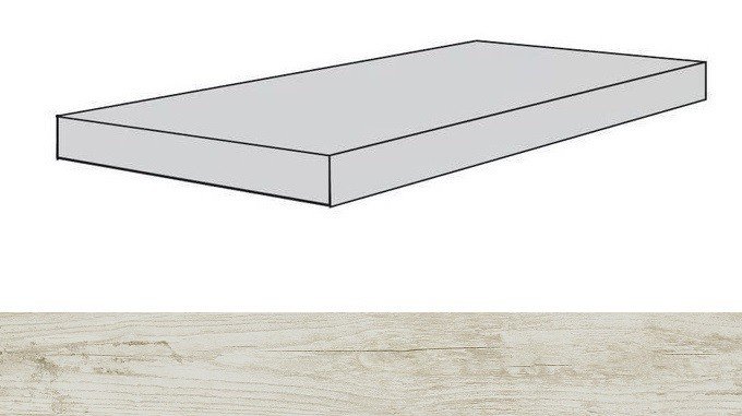 Ступень угловая правая Atlas Concorde Iconic White 33x160