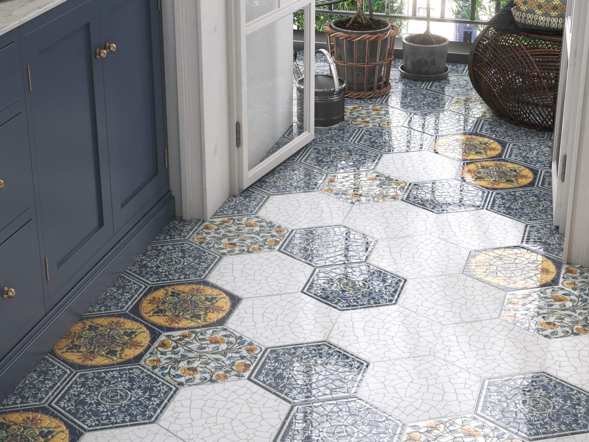 Керамическая плитка Kerama Marazzi SG27009N Парк Гуэля белый 29x33,4