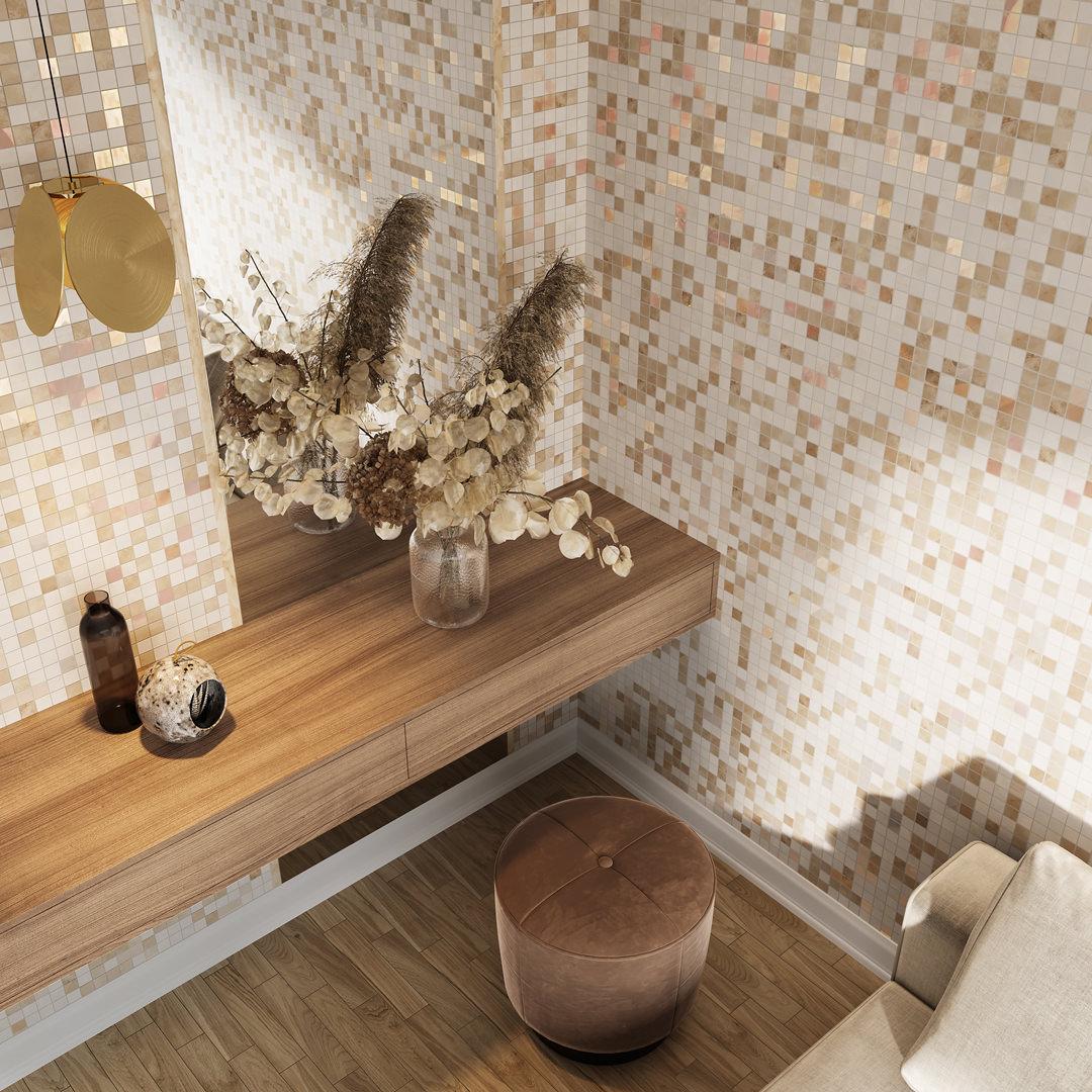 Декор Kerama Marazzi MM7218 Стеллине мозаичный 20x50