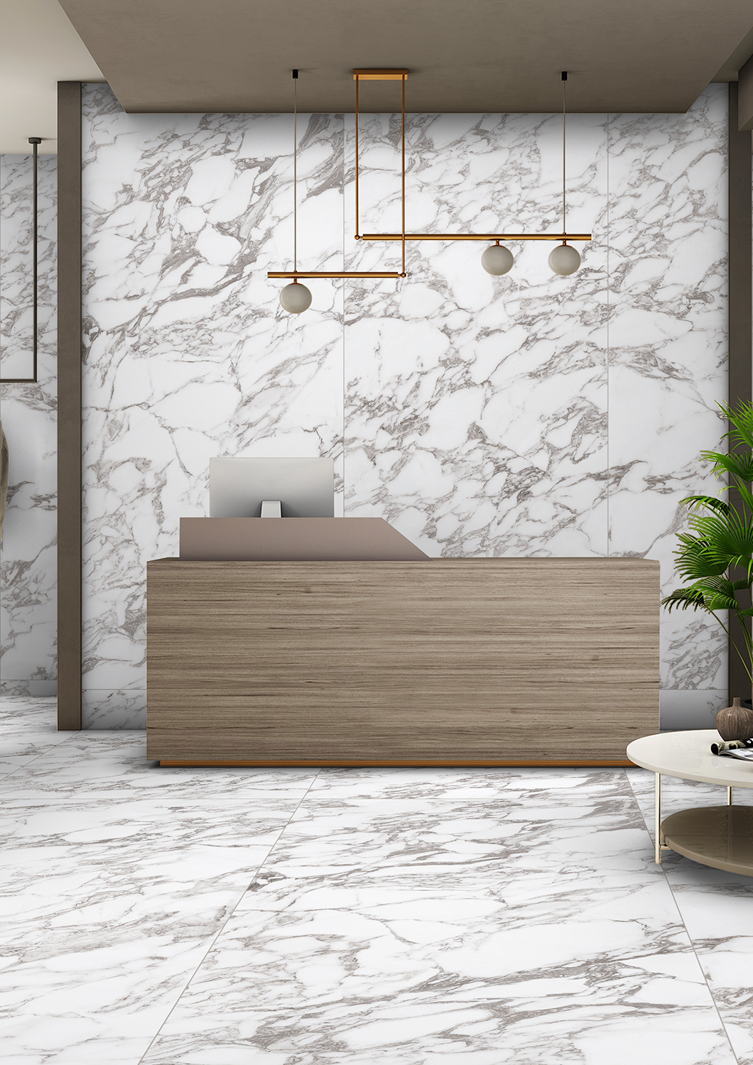 Керамогранит СтароСлэбс Onyx Bianco Soft Satin 120x280 белый