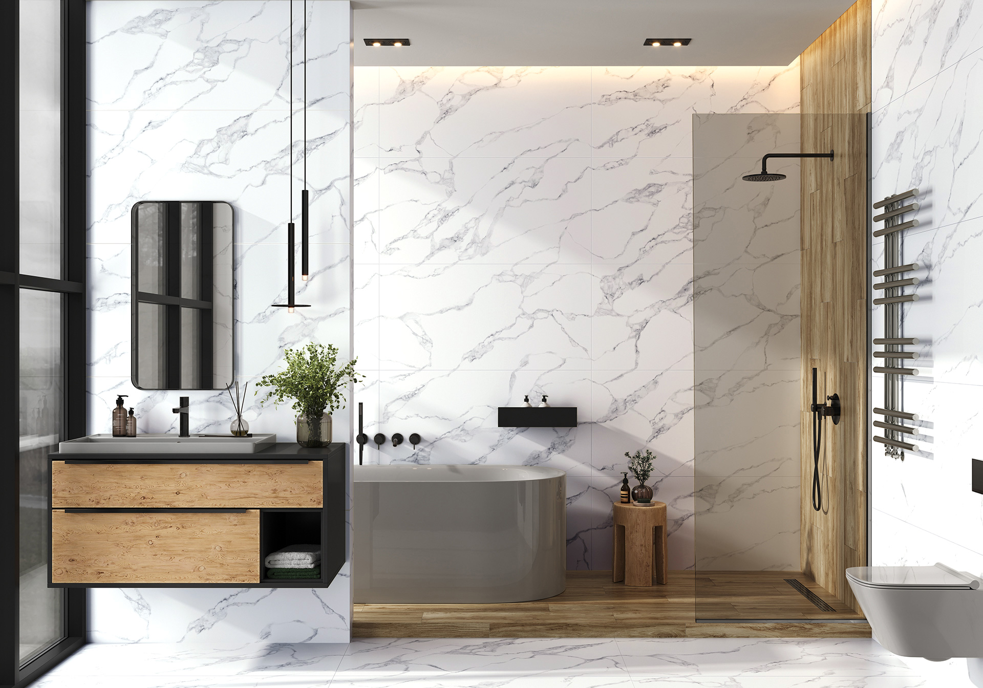 Керамогранит Alma Ceramica Имола GFA57IML07R белый 57x57