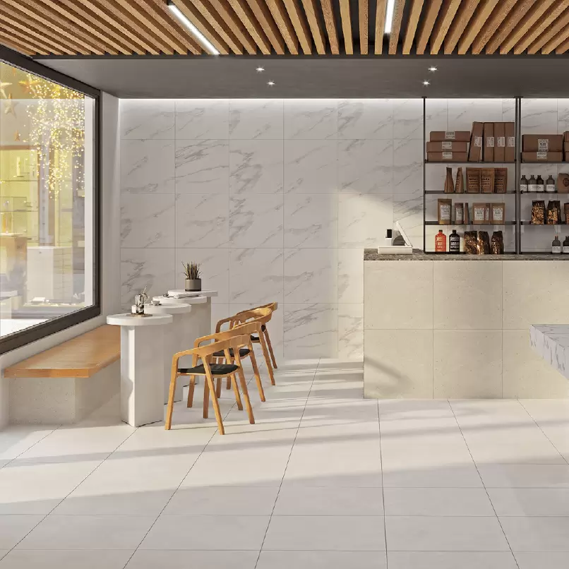 Керамогранит Grasaro Prime Белый 60x60 G-3040/M/600x600x9