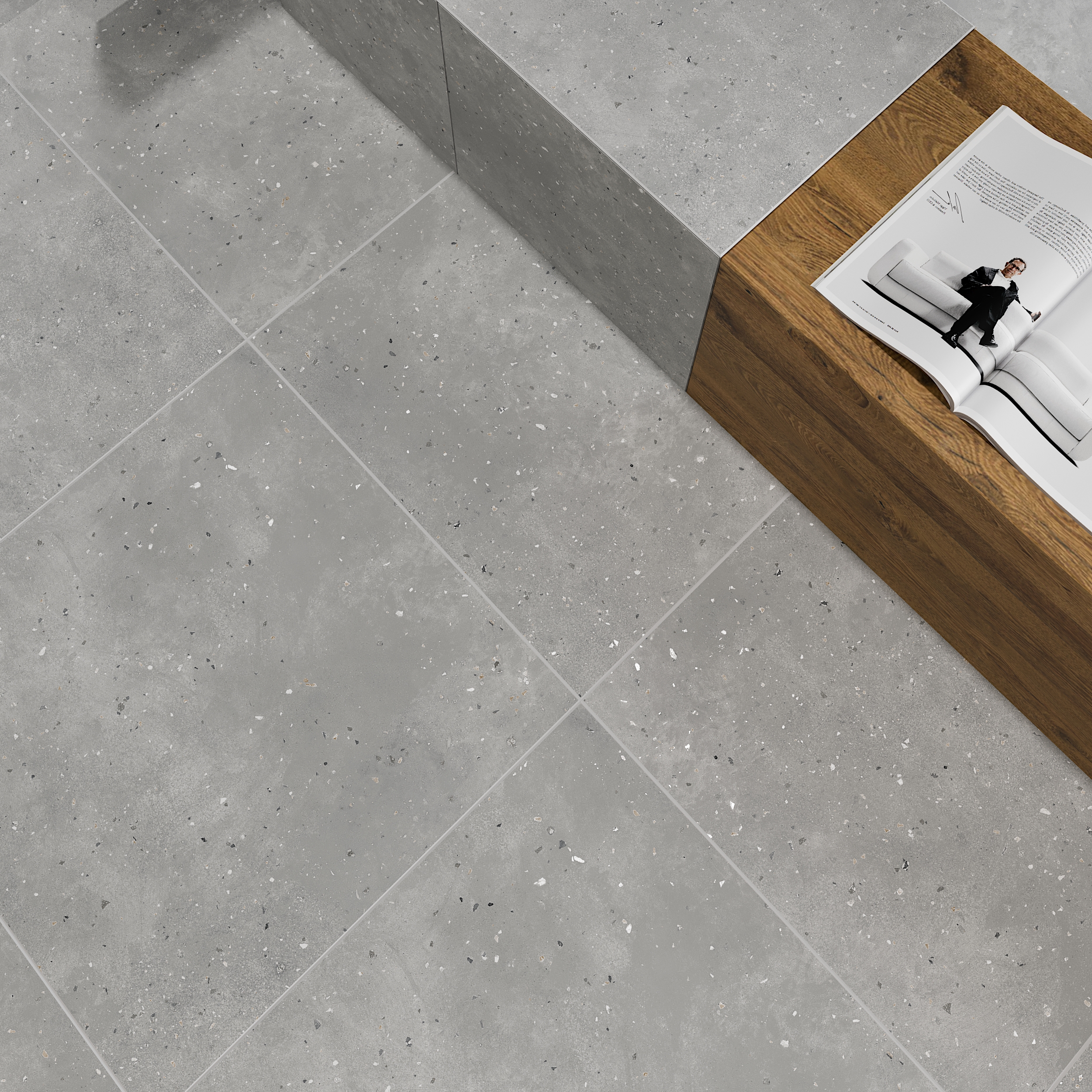 Керамогранит Grasaro Granella White 30x60 G-40/MR/300x600x10