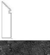 Ступень правая Marvel Grigio Intenso Battiscopa Sag Dx AOWN 7.2x30