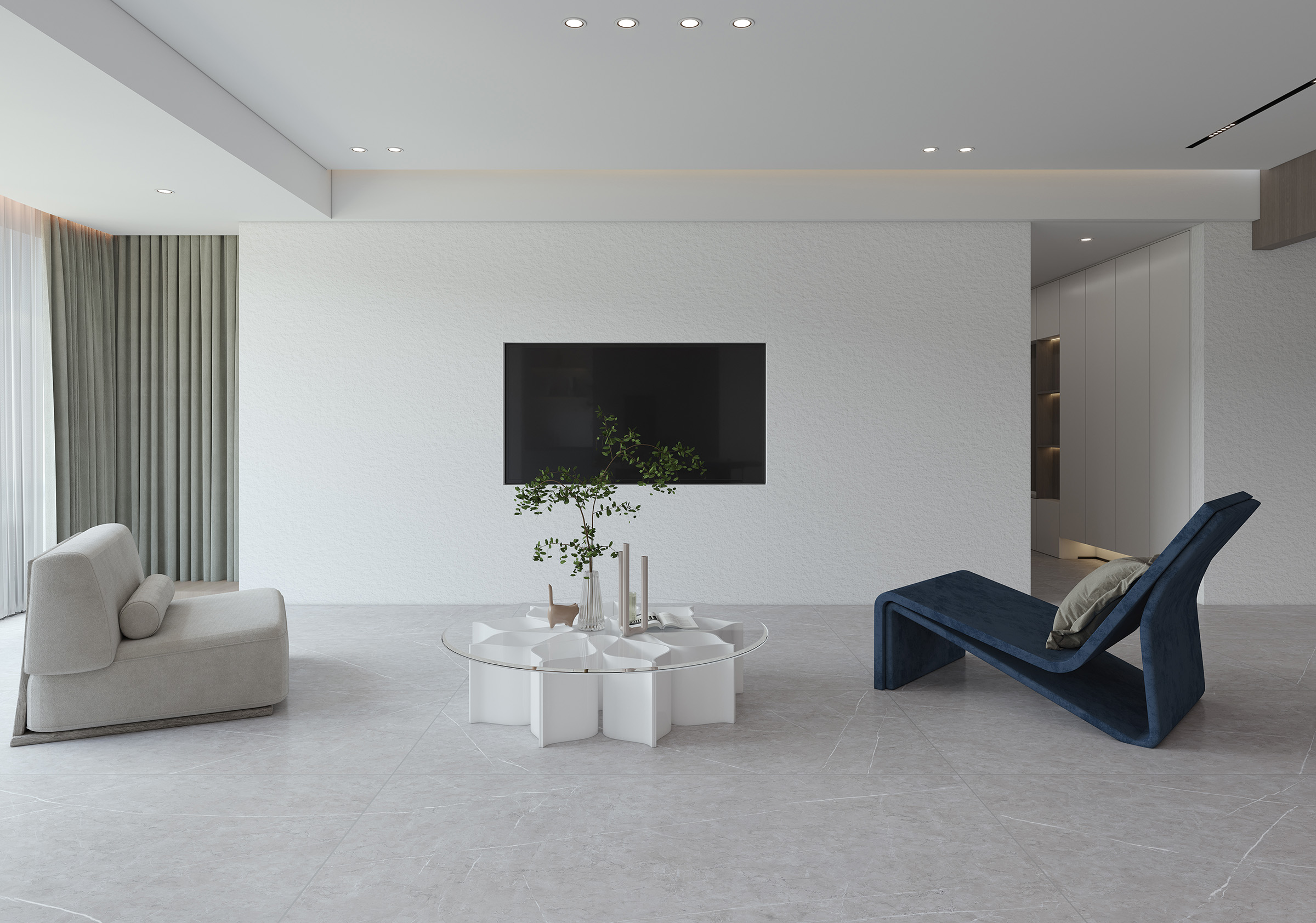 Керамогранит СтароСлэбс Mono Black Matt 80x260 черный