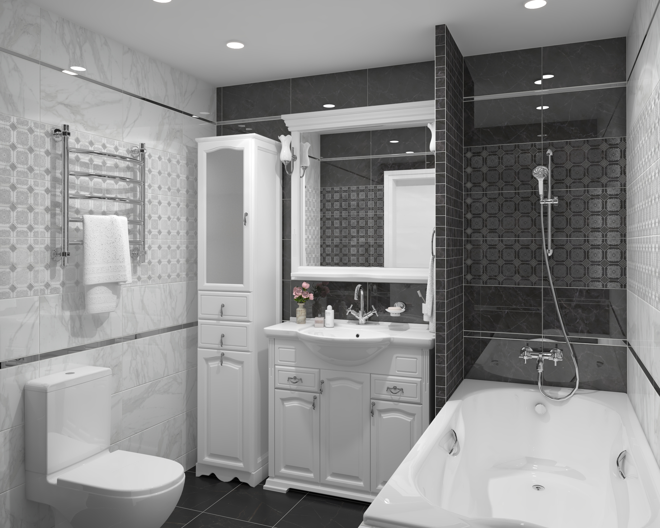 Мозаика (MM34037) Laparet Olimpus мозаичный белый 25x25 глянцевый