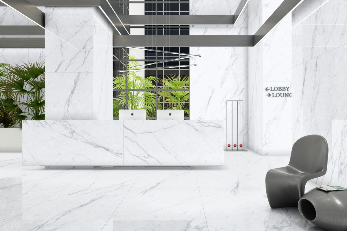 Керамогранит Азарио Statuario Gold 60x120 Matt F2030821120M белый