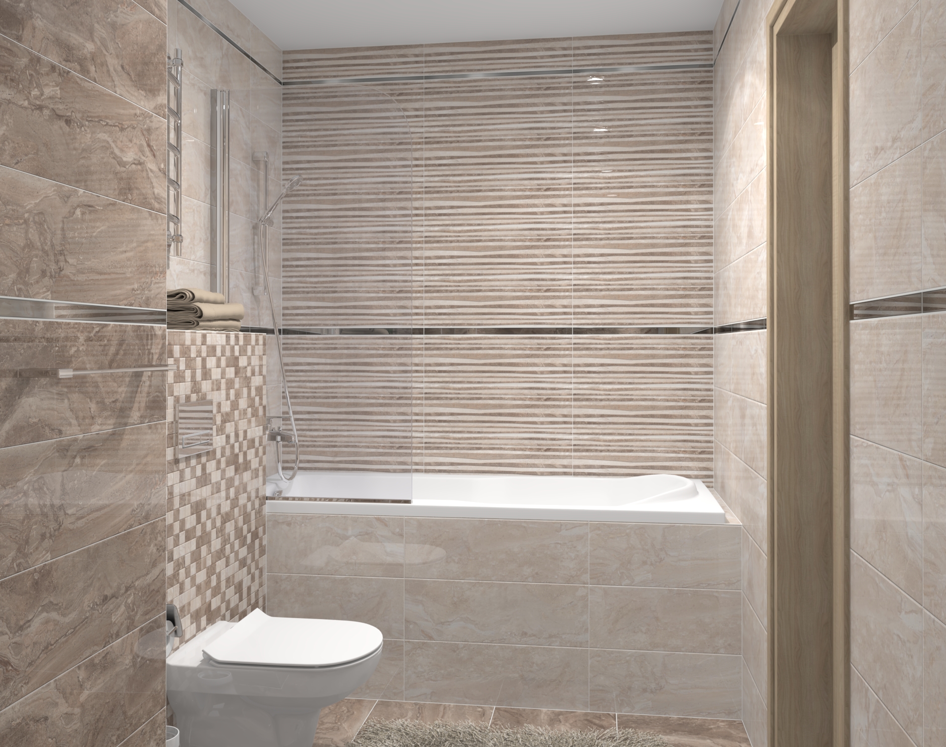 Мозаика Laparet Polaris серый 30x30 глянцевый