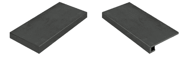 Ступень угловая левая Italon Surface Steel 33x120