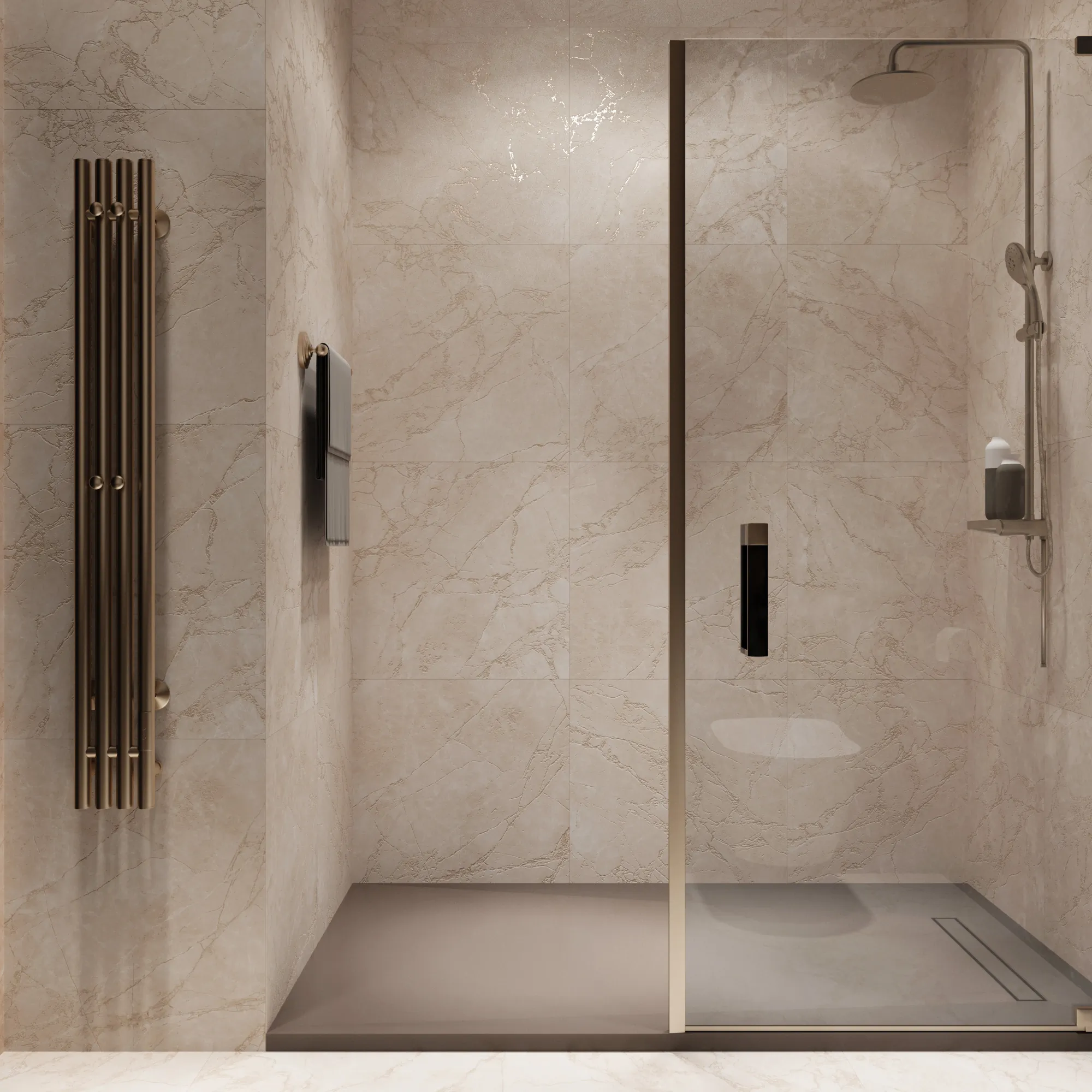 Керамогранит Аркадия Керамика CR6007-A Arctic Pearl Carving 60x60 бежевый