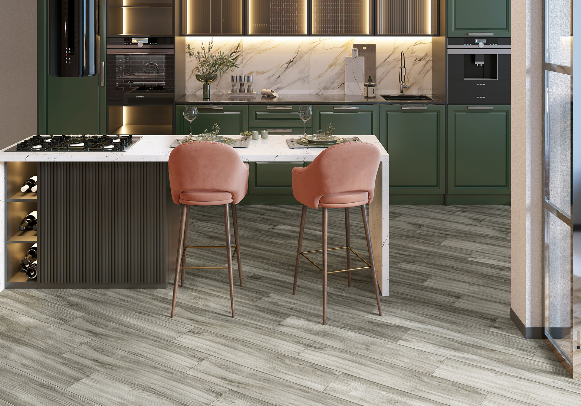 Керамогранит Alma Ceramica Санрэй GFA92SNR44R коричневый 20x90