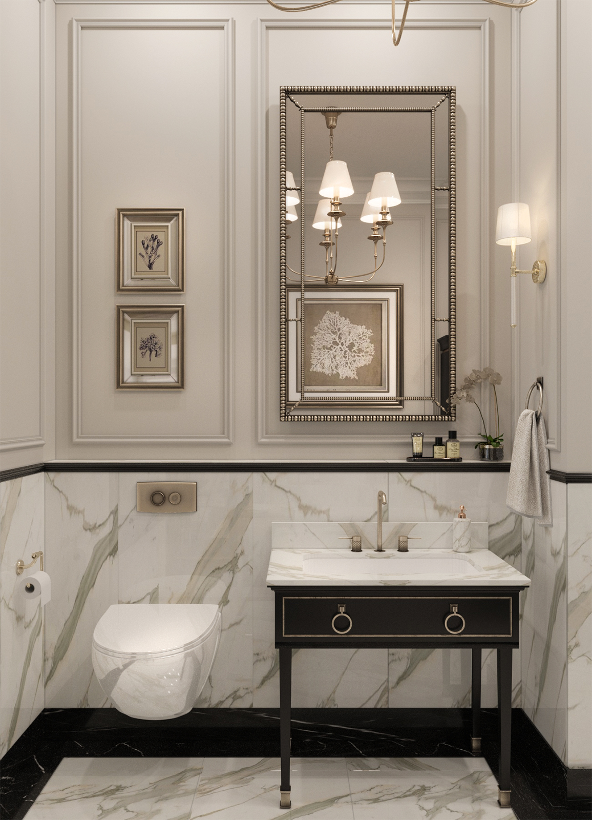 Керамогранит Азарио Calacatta Gold 60x120 Carving H18004002G белый