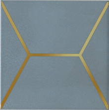 Декор Kerama Marazzi OP\E181\17067 Витраж голубой 15x15