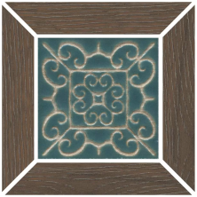 Вставка Kerama Marazzi ID154 Тровазо наборный коричневый темный матовый 13x13