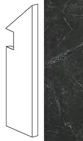 Ступень правая Marvel Noir St.Laurent Battiscopa Sag. Dx ADX8 7.2x30