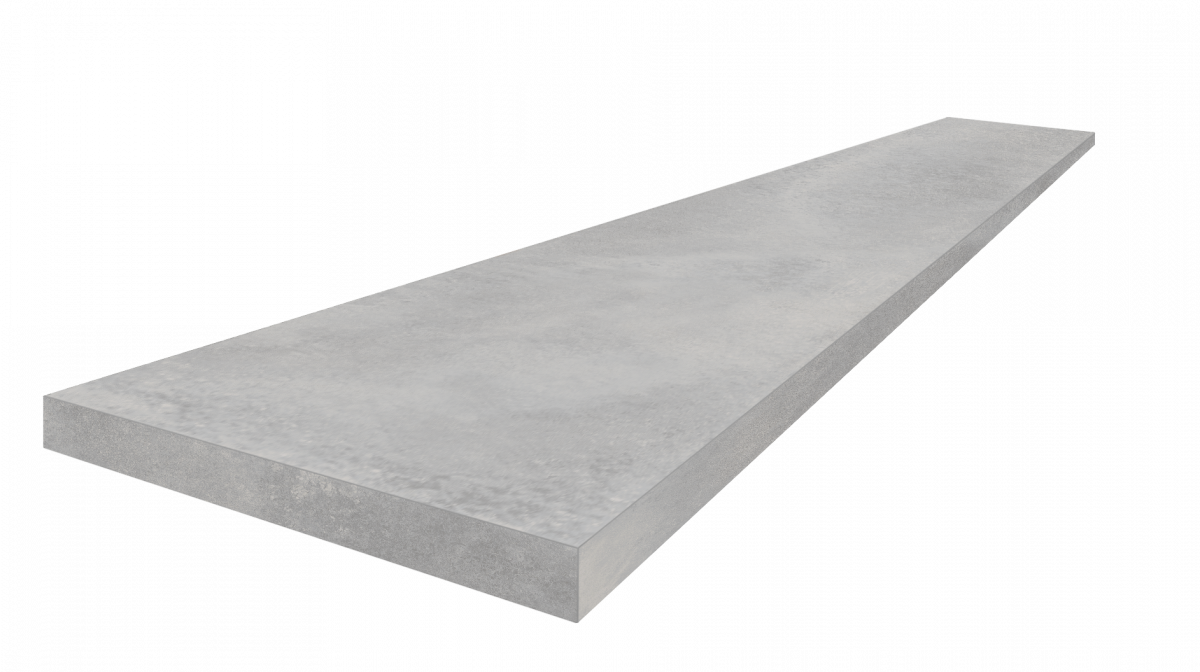 Ступень ColiseumGres Астро Сильвер угловая левая 620070002479 серый 33x120