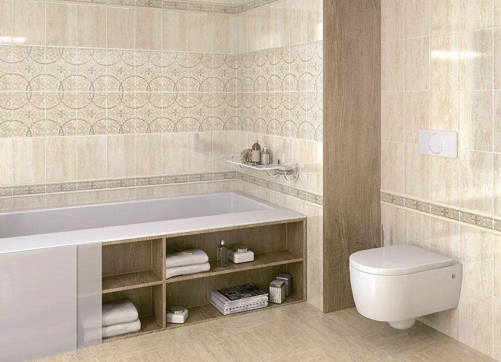 Керамогранит Kerama Marazzi SG571690R Травертин бежевый светлый обрезной 80x160