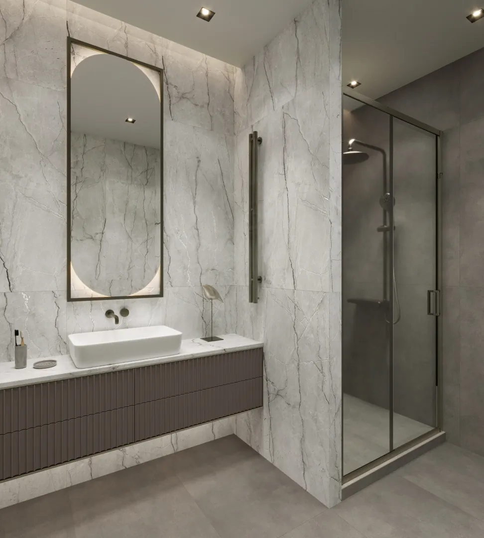 Керамогранит Аркадия Керамика CR4013-A Condor Light Grey Carving 60x120 серый