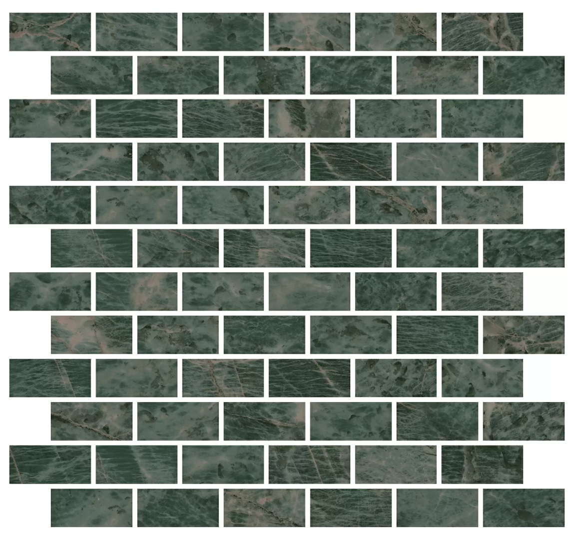 Декор Kerama Marazzi MM13123T Декор Эвора зеленый мозаичный глянцевый 30x32